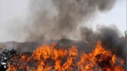 Se incendia Unidad de Transferencia en Delicias  