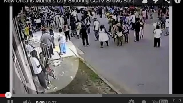 Captan en video al responsable del tiroteo en Nueva Orleans