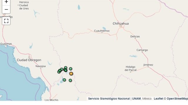 Racimo de 10 sismos entre Sonora, Sinaloa y Chihuahua; fueron 4 de este lado