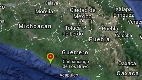Sin daños por el sismo originado en Guerrero, hoy