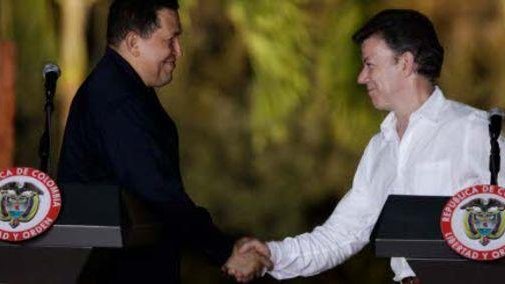 Presidentes Santos y Chávez sellan 16 acuerdos