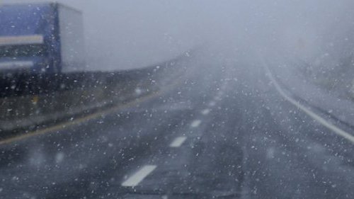 Cierran por nieve, carretera Ignacio Zaragoza- Buenaventura