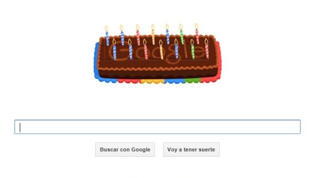 Google celebra 14 años con un doodle alusivo a su cumpleaños