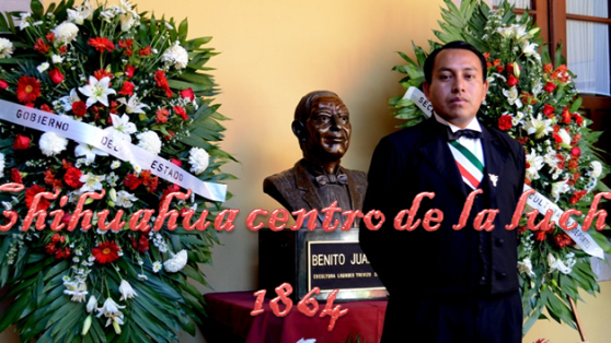Conmemoran arribo de Juárez a Chihuahua 