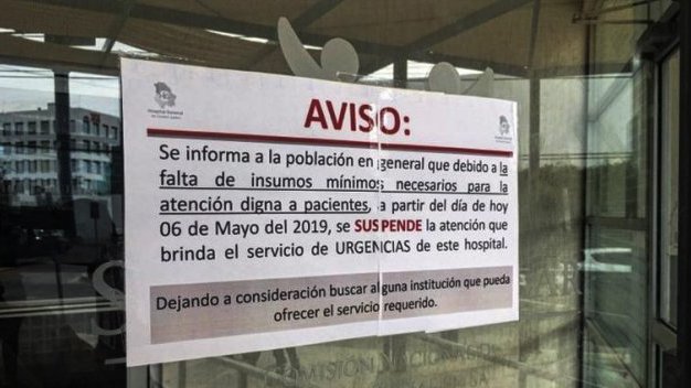 Cierran urgencias del Hospital General de Juárez por falta de insumos