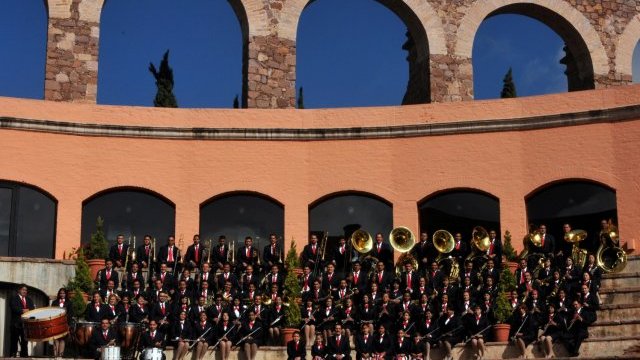 Presentan Banda Sinfónica de Zacatecas en El Palomar