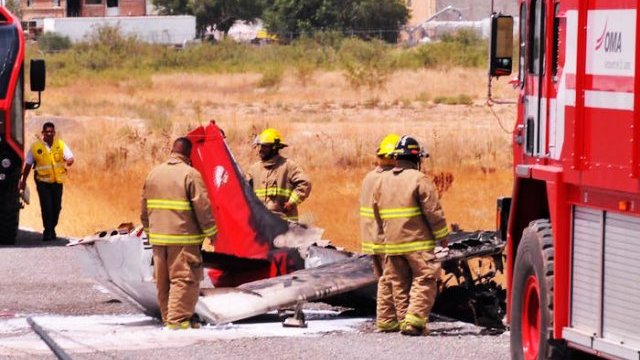 Se desplomó avioneta en el Aeropuerto de Ciudad Juárez al aterrizar