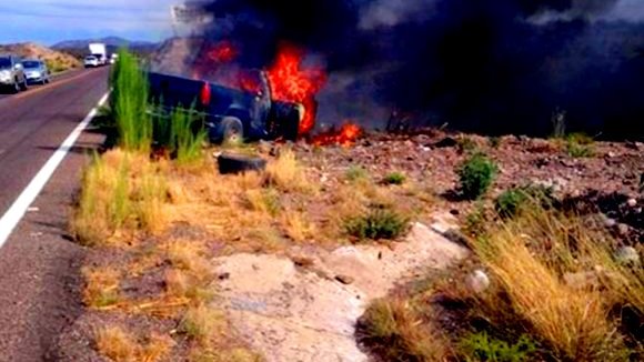 Volcadura en carretera Parral-Chihuahua deja un muerto y tres heridos 
