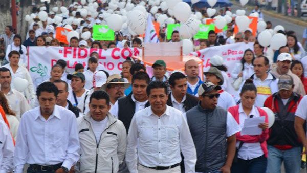 En Ixtapaluca, 15 mil marcharon en demanda de paz social 