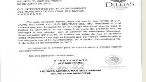 Jaime Beltrán del Río renuncia a la candidatura