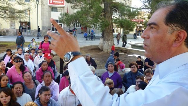 Se manifiesta Antorcha Popular frente a la Presidencia Municipal