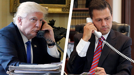 Trump pidió a Peña que dejara de decir que México no pagará muro