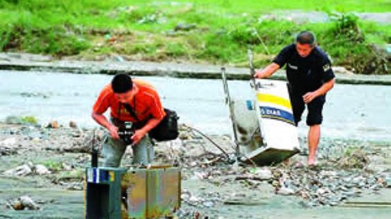 Encuentran cajero automático destruido en el Río Conchos