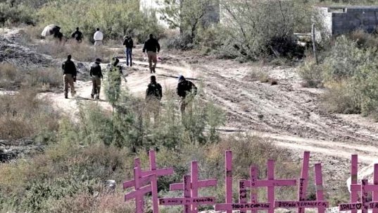 Expedición policial en arroyo El Navajo por  hallazgo de restos óseos