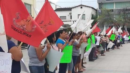 Antorchistas de Tamaulipas se solidarizan con sus compañeros en el estado de Hidalgo