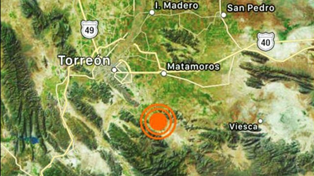 Sintieron un sismo de 4.2 grados en Torreón y la Laguna de Durango