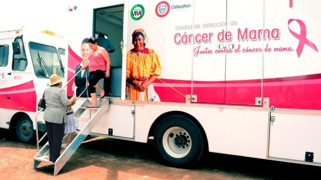 Fletan unidades móviles para detección de cáncer de mama
