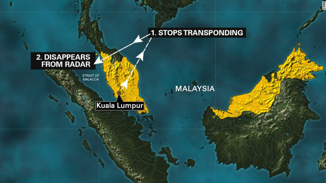 Alguien pudo haber apagado el sistema de rastreo del vuelo 370 de Malaysia Airlines