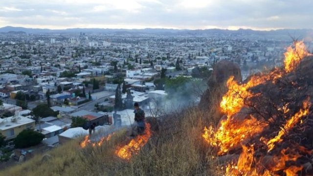 Incendio en el Cerro Coronel moviliza a bomberos