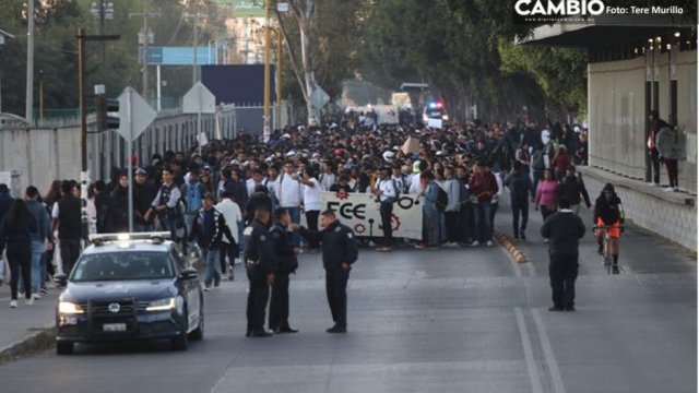 Estudiantes del ITP, BUAP, Udlap, Ibero y Tec se alistan para megamarcha en Puebla