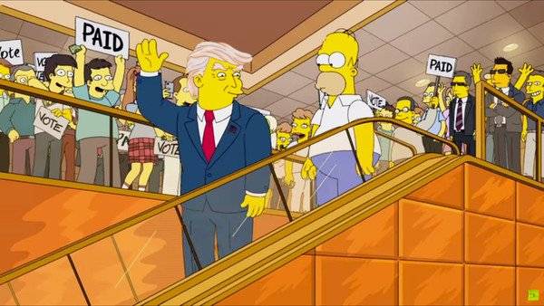 Los Simpson se mofan de Donald Trump