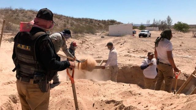 Sacan 13 restos humanos de fosas clandestinas en Guadalupe, D.B.