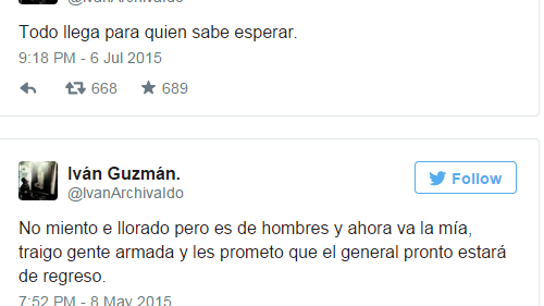 PGR y CISEN pasaron por alto tuits que advertían la fuga de El Chapo