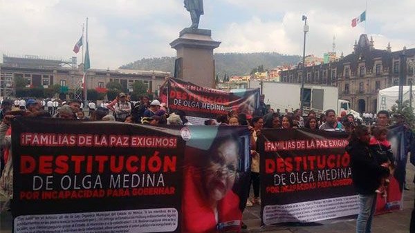 Legislatura del Edomex recibe petición de revocación de mandato contra Olga Medina