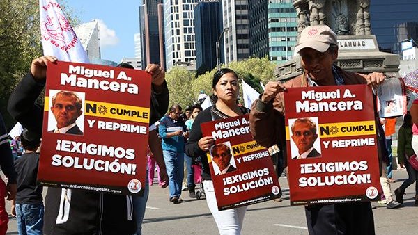 15 mil antorchistas exigen intervención de la Segob para detener represión política de Graco Ramírez y Miguel Ángel Mancera 