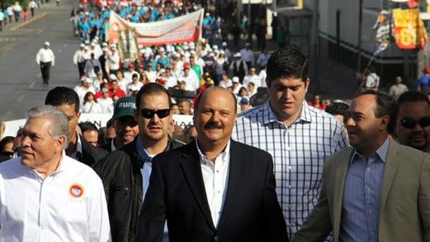 Encabeza Duarte el Desfile del 1o. de Mayo
