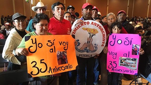 50 mil antorchistas listos para exigir justicia para Manuel Hernández Pasión