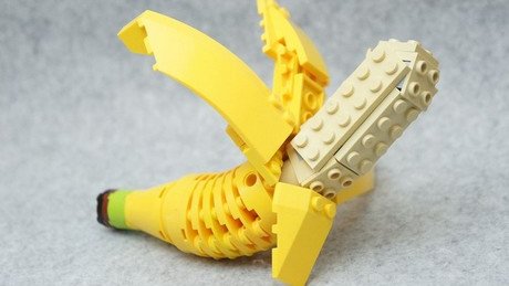Un plátano de Lego
