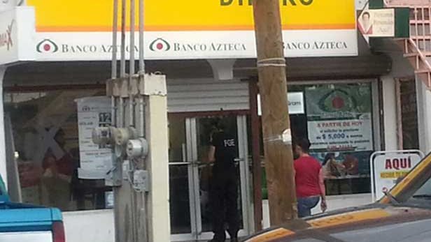 Nuevo asalto bancario: ahora fue un Banco Azteca