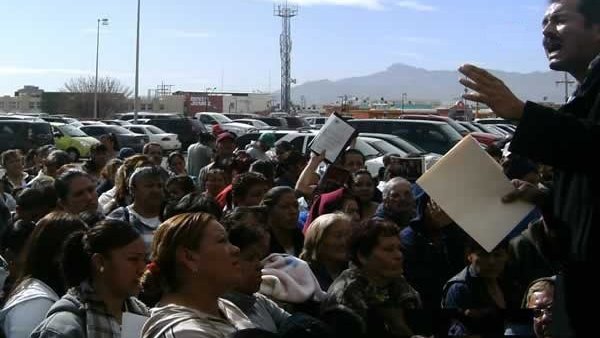 Insisten antorchistas en que los reciba alcalde de Juárez Héctor Murguía
