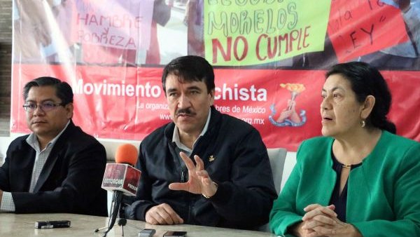 Graco Ramírez no cumple, reprime y amenaza a líderes antorchistas de Morelos 