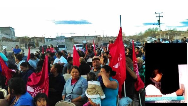 Inauguran electrificación de colonias Fraternidad Antorchista y Granjas de Antorcha, en Juárez
