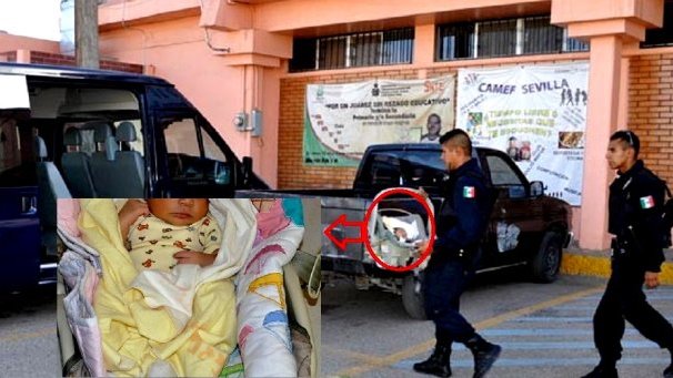 Asegura policía a bebé abandonado en Juárez