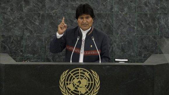 Evo Morales propone en la ONU juzgar a Obama por delitos de lesa humanidad