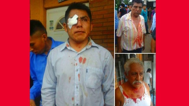 Brutal agresión de panistas en contra de la población de Soteapan 