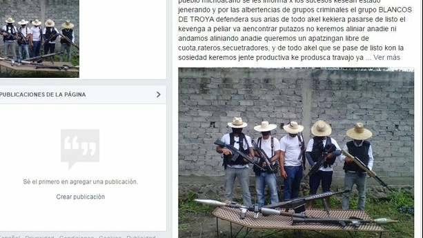 Los Blancos de Troya, nuevo grupo de autodefensas en Apatzingán