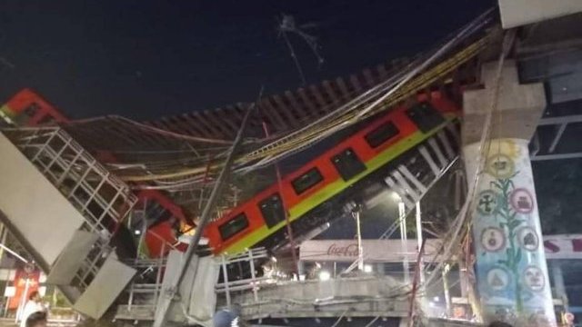 Colapsa tramo de la Línea 12 del Metro; hay 15 muertos