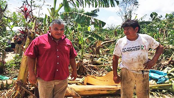 Gobierno de Veracruz abandona a campesinos devastados por el huracán Franklin 
