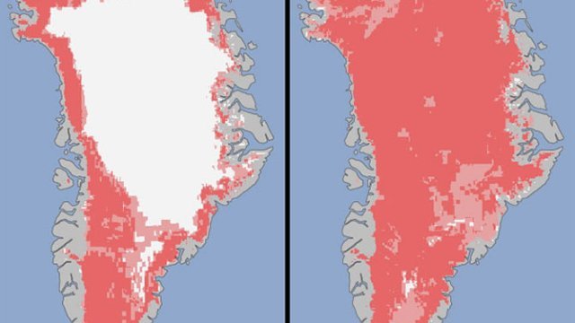 Así se está derritiendo Groenlandia