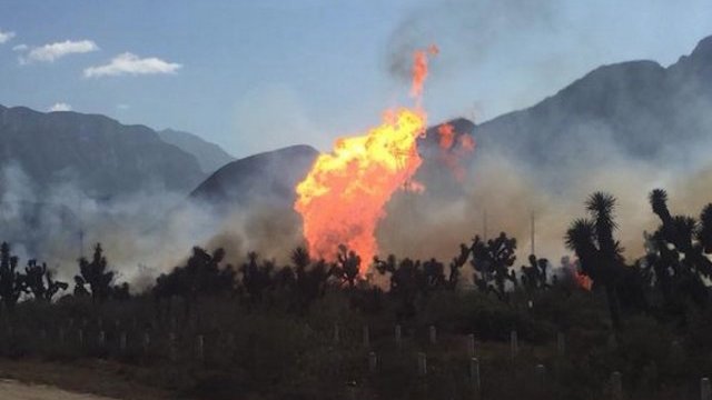 Cinco murieron en el incendio de un gasoducto en Nuevo León