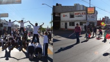 Desfilan primarios de la Benito Juárez