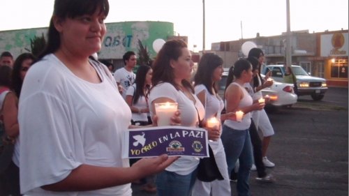 Marchan por la paz en Delicias