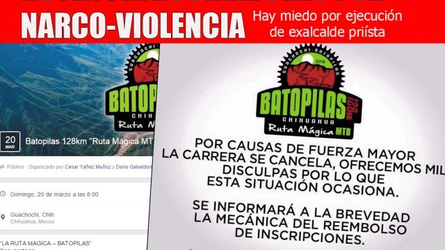 Cancelan evento deportivo en Batopilas por narco- violencia