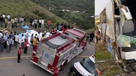 Mueren 12 personas al caer autobús en el Espinazo del Diablo