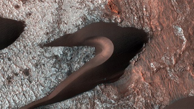 La NASA descubre numerosas dunas en la superficie de Marte