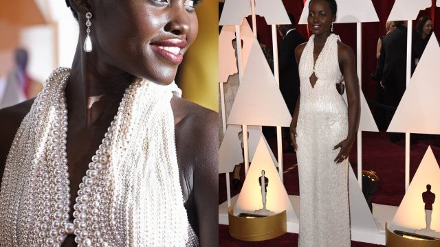Roban el vestido de perlas de 150 mil dólares de que usó Lupita Nyong’o en los Oscar